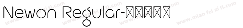 Newon Regular字体转换